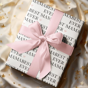 Beste Mama je Tag der glücklichen Mütter Geschenkpapier