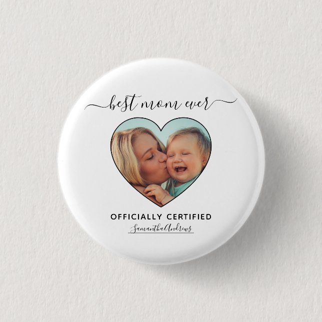 Beste Mama je Tag der Offiziellen Mütter Button (Vorderseite)
