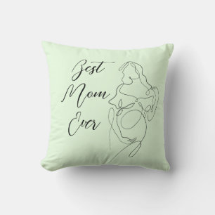 Beste Mama je trendy One Line Pregnancy Classic Kissen