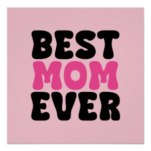 Beste Mama je Typhografie Poster