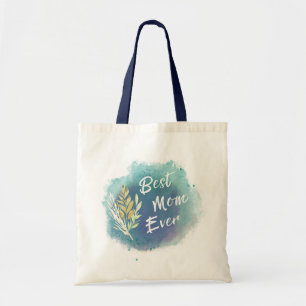 Beste Mama je Wasserfarbe Blumenstrauß Beutel Tragetasche