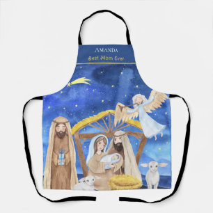 Beste Mama je Weihnachtskrippe Schürze