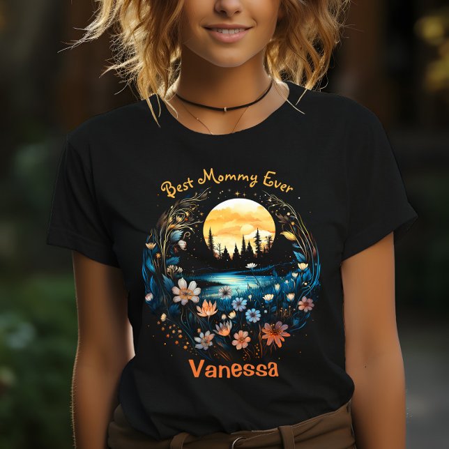 Beste Mama je Whimsigoth Naturei Wildblumen T-Shirt (Von Creator hochgeladen)