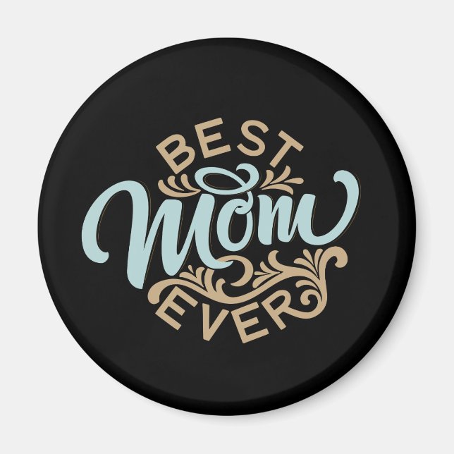 Beste Mama je Word Art Magnet (Vorne)