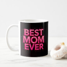 Beste Mama je Zitat Butterfly Pink