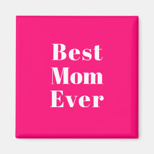 Beste Mama Jeden heißen rosa, moderne Typografie Magnet