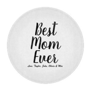 Beste Mama Jeden schwarz-weißen Text eines benutze Schneidebrett