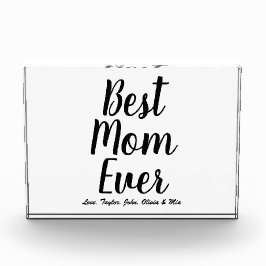 Beste Mama Jedes personalisierte benutzerdefiniert Fotoblock