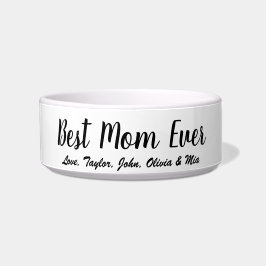 Beste Mama Jedes Schwarz-weiße benutzerdefinierte Napf