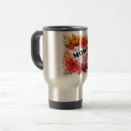 Beste MAMA Jedes Titelzeichen mit Blumenmuster Reisebecher