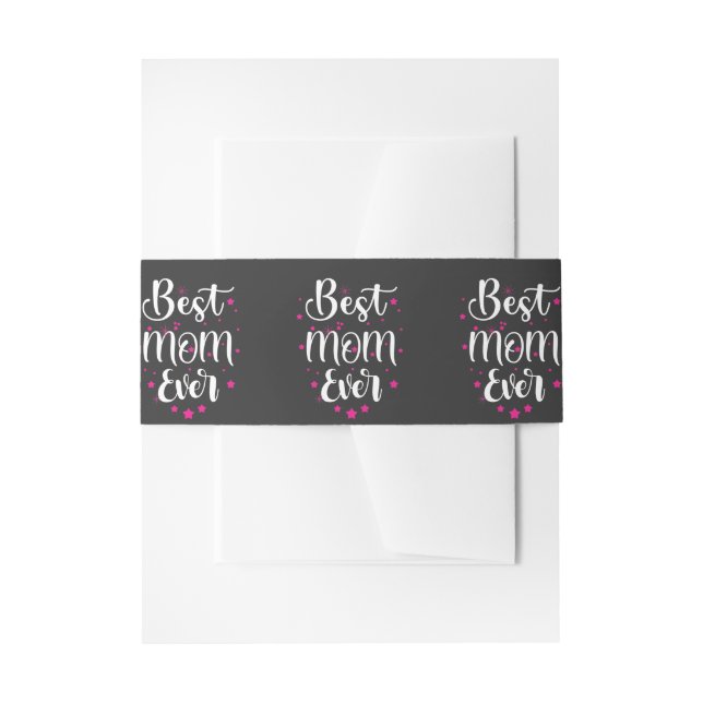 Beste Mama, Kleine Sterne Einladungsbanderole (Vorderseite Beispiel)