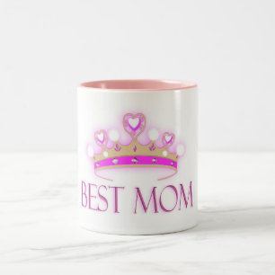 Beste Mama-Krone Zweifarbige Tasse