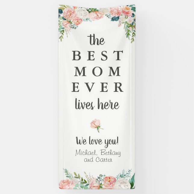 BESTE MAMA lebt hier je. Banner (Vertikal)