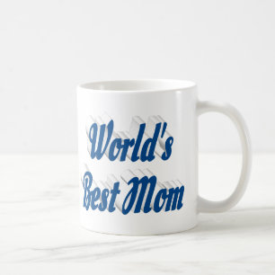 Beste Mama Meerblauer Halbtext Kaffeetasse