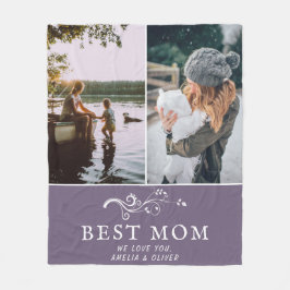 Beste Mama Moderne Auflage 2 Custom Fotos Mutter Fleecedecke