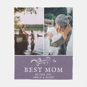 Beste Mama Moderne Auflage 2 Custom Fotos Mutter Fleecedecke