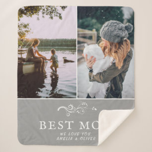 Beste Mama Moderne Auflage 2 Custom Fotos Mutter Sherpadecke