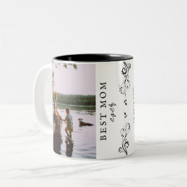 Beste Mama Moderne Auflage 2 Individuelle Fotos Zweifarbige Tasse