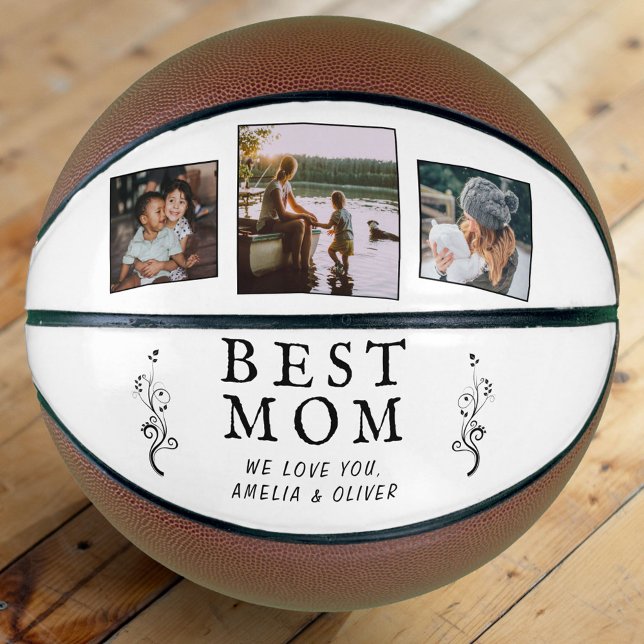 Beste Mama Moderne Auflage 3 Custom Fotos Mutter Basketball (Von Creator hochgeladen)