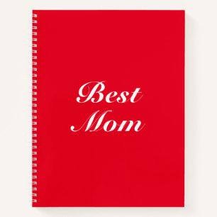 Beste Mama, Mutter, Muttertag, rotes Kochbuch Notizbuch