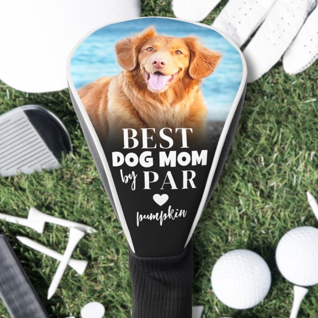Beste Mama nach Par-Foto Golf Headcover (Best Dog Mom By Par Photo Golf Head Cover)