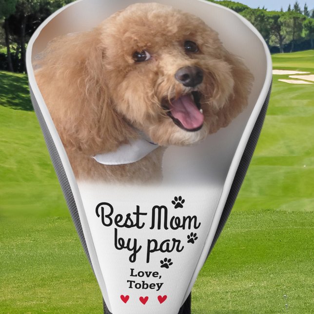 Beste Mama nach Par-Foto-Namen Paw Print Create Golf Headcover (Best Dog Dad By Par Photo Name Paw Print Create Golf Head Cover)