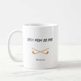 Beste Mama nach Par Glitzer Golf Kaffeetasse