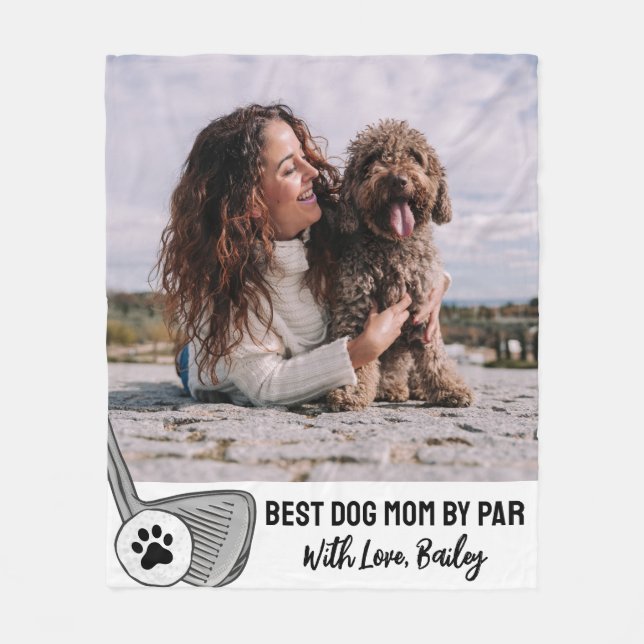 Beste Mama nach Par Golf Vlies Schuppen Fleecedecke (Vorderseite)