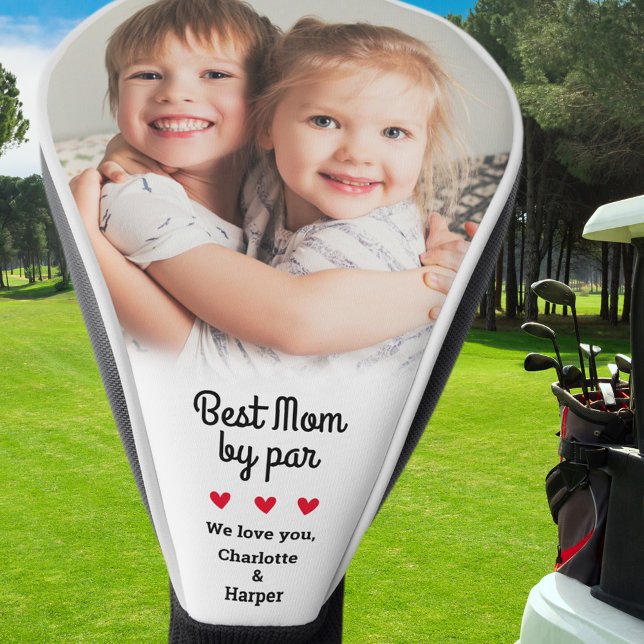 Beste Mama nach Par Golfer Erstellen Sie ein einzi Golf Headcover (Best Mom By Par Golfer Create Unique Custom Photo Golf Head Cover Unique Gift From children)