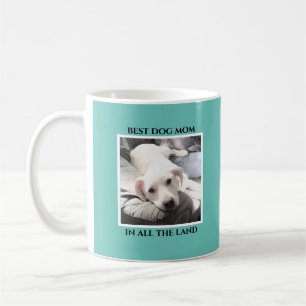 Beste Mama Niedlicher Welpenhund Aquamarines blaue Kaffeetasse