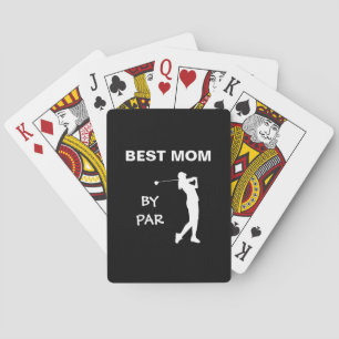 Beste Mama Par Golf Mommy Golfer Pun Mother Day Spielkarten