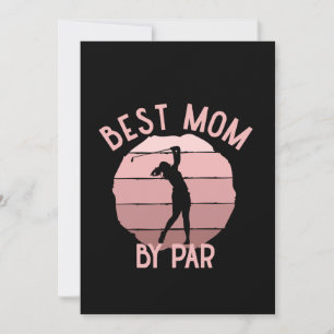 Beste Mama par golfing lustige und niedliche Mama  Karte