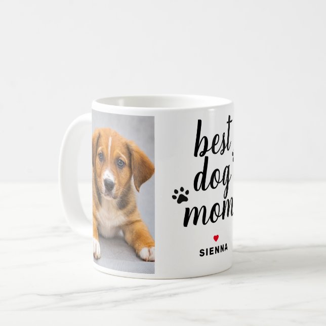 Beste Mama Personalisiert Mütter Tag Haustiere Fot Kaffeetasse (Vorderseite Links)