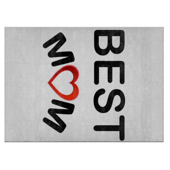 Beste Mama | Personalisiert zu meiner Mama Schneidebrett (Vorderseite)