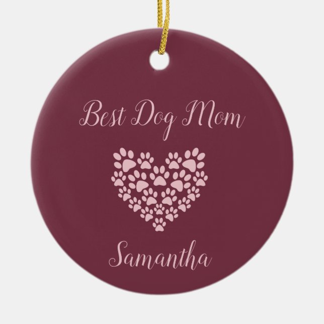 Beste Mama Personalisierte Ornamente (Vorne)