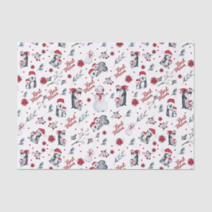 Beste Mama Pinguin Weihnachtsmuster Seidenpapier