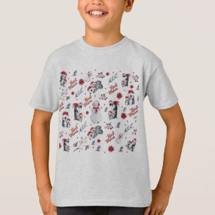 Beste Mama Pinguin Weihnachtsmuster T-Shirt