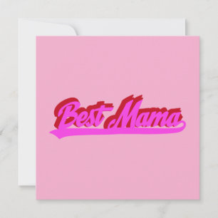 Beste Mama Retro Rosa Rot Typography