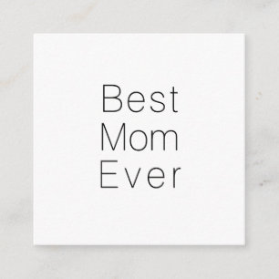 Beste Mama Schwarz-weiß minimalistischer moderner  Begleitkarte