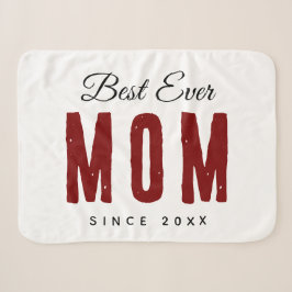 Beste Mama seit 20XX Moderne, einfache Preppy Sherpadecke