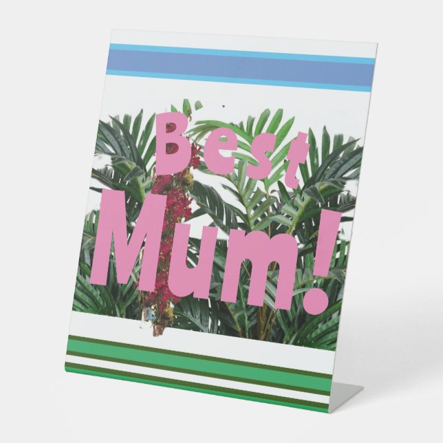 Beste Mama! Sockelschild (Vorderseite)