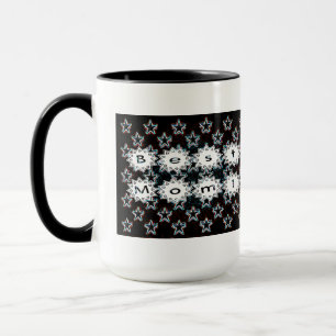 Beste Mama Sterne in Neon-Tasse Tasse