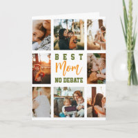 Beste Mama Süße Trendige Collage Familien-Grußkart