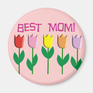 Beste Mama-Tulpe-Entwurfsgeschenke Magnet