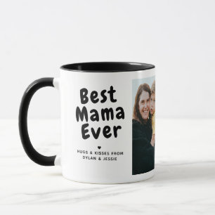 Beste Mama überhaupt 2-Foto-Collage und individuel Tasse