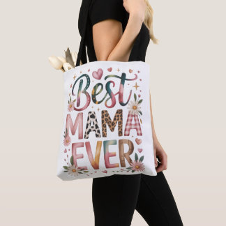 Beste Mama überhaupt Boho Blumen-Tasche Tasche