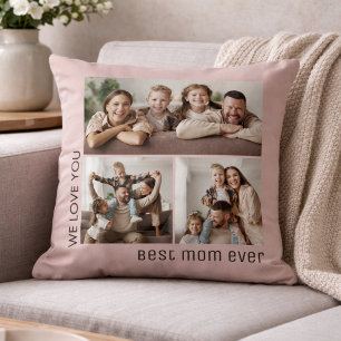 Beste Mama überhaupt Foto Muttertag Rosafarben Kissen