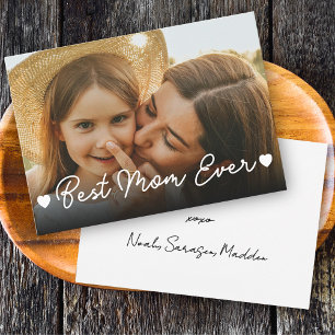 Beste Mama überhaupt Foto XOXO Herzen Muttertagska Feiertagskarte