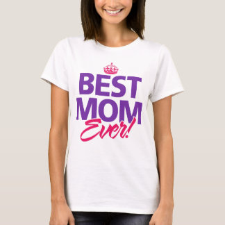 Beste Mama-überhaupt glückliche Mutter-Tageskrone T-Shirt