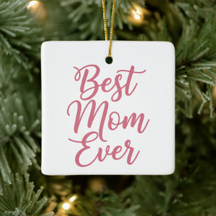 Beste Mama überhaupt Individuelles Foto-Weihnachts Keramikornament